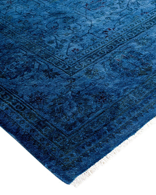 Fine Vibrance, One-of-a-Kind Hand-Knotted Area Rug - Blue, 6' 1" x 9' 1" - Solo Rugs