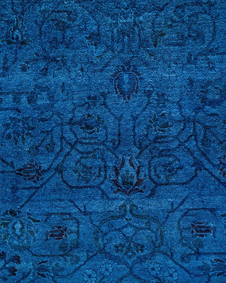 Fine Vibrance, One-of-a-Kind Hand-Knotted Area Rug - Blue, 6' 1" x 9' 1" - Solo Rugs