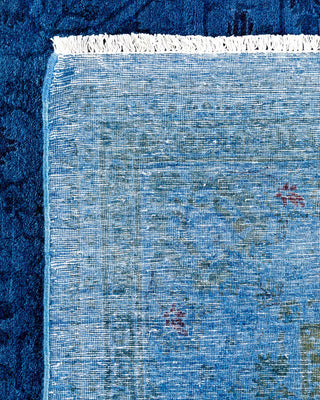 Fine Vibrance, One-of-a-Kind Hand-Knotted Area Rug - Blue, 6' 1" x 9' 1" - Solo Rugs