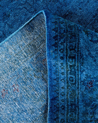 Fine Vibrance, One-of-a-Kind Hand-Knotted Area Rug - Blue, 6' 1" x 9' 1" - Solo Rugs