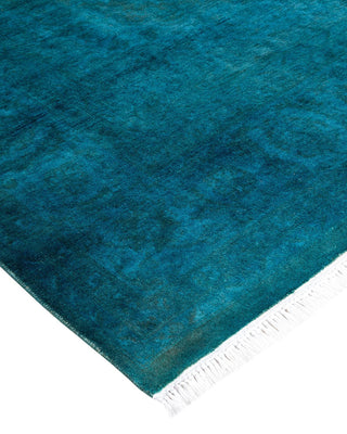 Fine Vibrance, One-of-a-Kind Hand-Knotted Area Rug - Blue, 6' 1" x 9' 4" - Solo Rugs