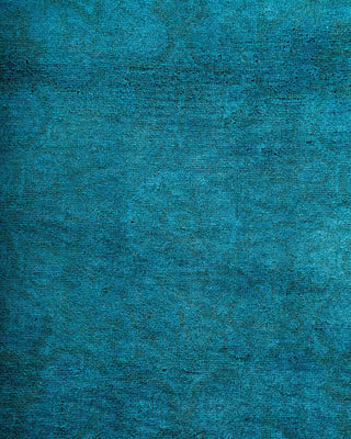 Fine Vibrance, One-of-a-Kind Hand-Knotted Area Rug - Blue, 6' 1" x 9' 4" - Solo Rugs