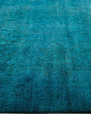 Fine Vibrance, One-of-a-Kind Hand-Knotted Area Rug - Blue, 6' 1" x 9' 4" - Solo Rugs