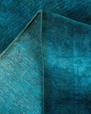 Fine Vibrance, One-of-a-Kind Hand-Knotted Area Rug - Blue, 6' 1" x 9' 4" - Solo Rugs