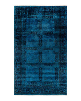 Fine Vibrance, One-of-a-Kind Hand-Knotted Area Rug - Blue, 6' 2" x 10' 5" - Solo Rugs
