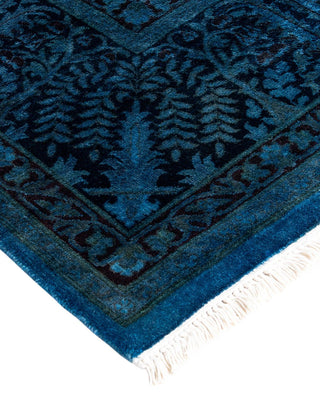 Fine Vibrance, One-of-a-Kind Hand-Knotted Area Rug - Blue, 6' 2" x 10' 5" - Solo Rugs