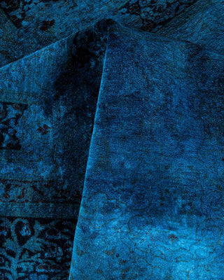 Fine Vibrance, One-of-a-Kind Hand-Knotted Area Rug - Blue, 6' 2" x 10' 5" - Solo Rugs