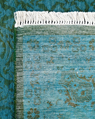 Fine Vibrance, One-of-a-Kind Hand-Knotted Area Rug - Blue, 6' 2" x 9' 0" - Solo Rugs