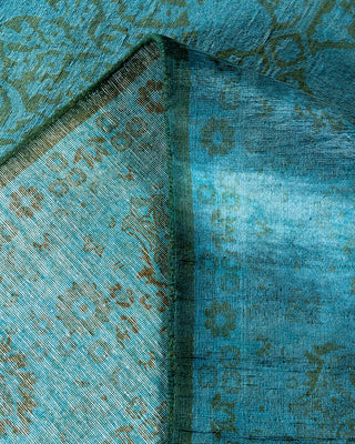 Fine Vibrance, One-of-a-Kind Hand-Knotted Area Rug - Blue, 6' 2" x 9' 0" - Solo Rugs