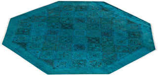 Fine Vibrance, One-of-a-Kind Hand-Knotted Area Rug - Blue, 8' 1" x 8' 1" - Solo Rugs
