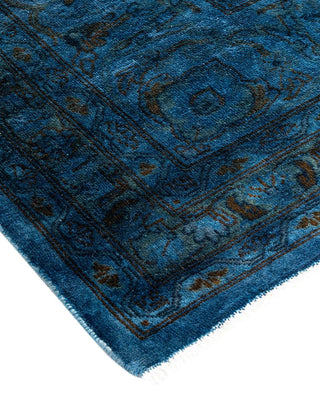 Fine Vibrance, One-of-a-Kind Hand-Knotted Area Rug - Blue, 8' 2" x 10' 3" - Solo Rugs
