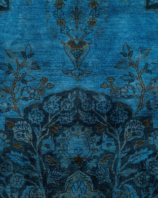 Fine Vibrance, One-of-a-Kind Hand-Knotted Area Rug - Blue, 8' 2" x 10' 3" - Solo Rugs