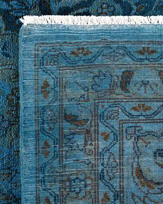 Fine Vibrance, One-of-a-Kind Hand-Knotted Area Rug - Blue, 8' 2" x 10' 3" - Solo Rugs