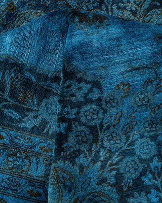 Fine Vibrance, One-of-a-Kind Hand-Knotted Area Rug - Blue, 8' 2" x 10' 3" - Solo Rugs