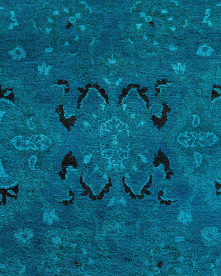Fine Vibrance, One-of-a-Kind Hand-Knotted Area Rug - Blue, 8' 2" x 10' 9" - Solo Rugs