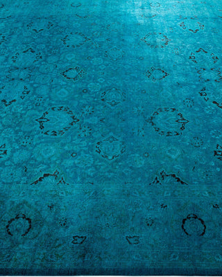 Fine Vibrance, One-of-a-Kind Hand-Knotted Area Rug - Blue, 8' 2" x 10' 9" - Solo Rugs