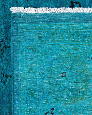 Fine Vibrance, One-of-a-Kind Hand-Knotted Area Rug - Blue, 8' 2" x 10' 9" - Solo Rugs