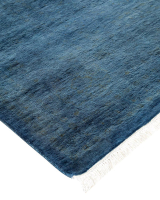 Fine Vibrance, One-of-a-Kind Hand-Knotted Area Rug - Blue, 8' 3" x 15' 9" - Solo Rugs