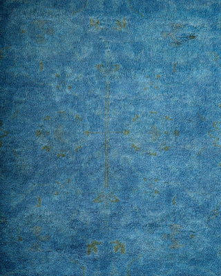 Fine Vibrance, One-of-a-Kind Hand-Knotted Area Rug - Blue, 8' 3" x 15' 9" - Solo Rugs