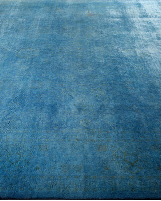 Fine Vibrance, One-of-a-Kind Hand-Knotted Area Rug - Blue, 8' 3" x 15' 9" - Solo Rugs