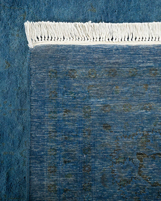 Fine Vibrance, One-of-a-Kind Hand-Knotted Area Rug - Blue, 8' 3" x 15' 9" - Solo Rugs
