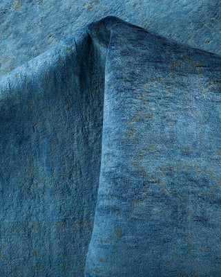 Fine Vibrance, One-of-a-Kind Hand-Knotted Area Rug - Blue, 8' 3" x 15' 9" - Solo Rugs