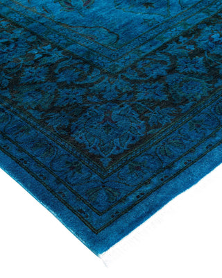Fine Vibrance, One-of-a-Kind Hand-Knotted Area Rug - Blue, 8' 4" x 10' 5" - Solo Rugs