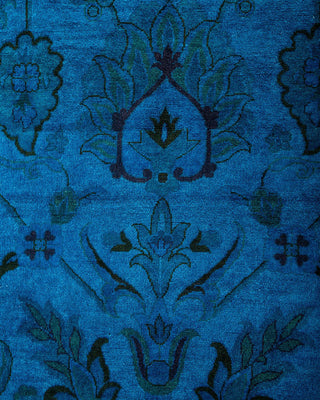 Fine Vibrance, One-of-a-Kind Hand-Knotted Area Rug - Blue, 8' 4" x 10' 5" - Solo Rugs