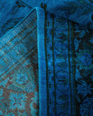 Fine Vibrance, One-of-a-Kind Hand-Knotted Area Rug - Blue, 8' 4" x 10' 5" - Solo Rugs