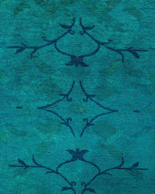 Fine Vibrance, One-of-a-Kind Hand-Knotted Area Rug - Blue, 8' 4" x 10' 8" - Solo Rugs