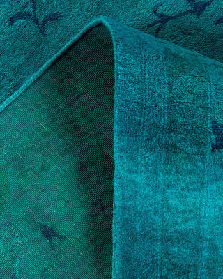 Fine Vibrance, One-of-a-Kind Hand-Knotted Area Rug - Blue, 8' 4" x 10' 8" - Solo Rugs