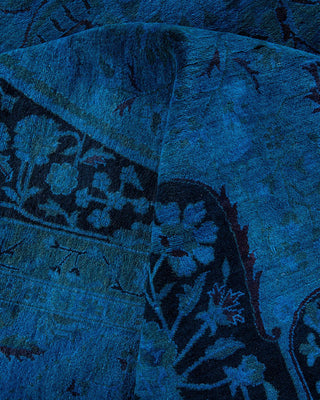 Fine Vibrance, One-of-a-Kind Hand-Knotted Area Rug - Blue, 9' 1" x 12' 4" - Solo Rugs