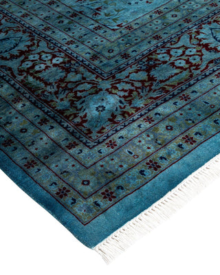 Fine Vibrance, One-of-a-Kind Hand-Knotted Area Rug - Blue, 9' 2" x 17' 8" - Solo Rugs