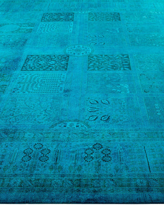 Fine Vibrance, One-of-a-Kind Hand-Knotted Area Rug - Blue, 9' 4" x 16' 10" - Solo Rugs