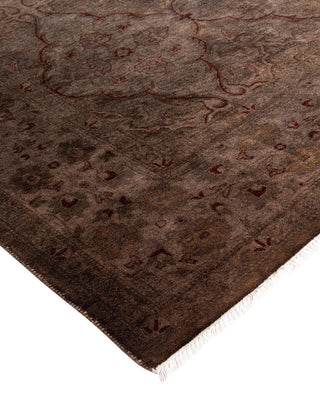 Fine Vibrance, One-of-a-Kind Hand-Knotted Area Rug - Brown, 4' 1" x 5' 10" - Solo Rugs