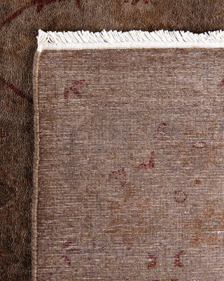 Fine Vibrance, One-of-a-Kind Hand-Knotted Area Rug - Brown, 4' 1" x 5' 10" - Solo Rugs