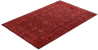 Fine Vibrance, One-of-a-Kind Hand-Knotted Area Rug - Brown, 4' 1" x 6' 5" - Solo Rugs