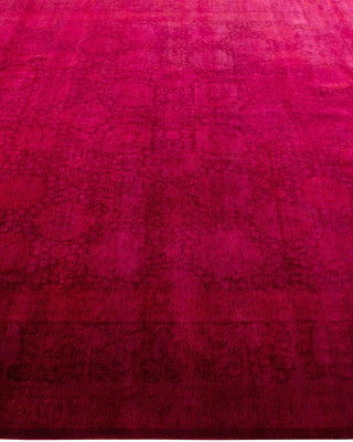Fine Vibrance, One-of-a-Kind Hand-Knotted Area Rug - Burgundy, 8' 0" x 10' 2" - Solo Rugs
