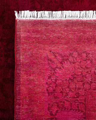 Fine Vibrance, One-of-a-Kind Hand-Knotted Area Rug - Burgundy, 8' 0" x 10' 2" - Solo Rugs