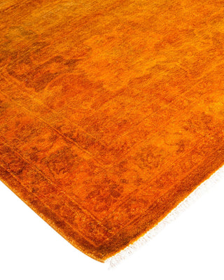 Fine Vibrance, One-of-a-Kind Hand-Knotted Area Rug - Gold, 10' 10" x 15' 7" - Solo Rugs