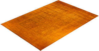 Fine Vibrance, One-of-a-Kind Hand-Knotted Area Rug - Gold, 10' 10" x 15' 7" - Solo Rugs