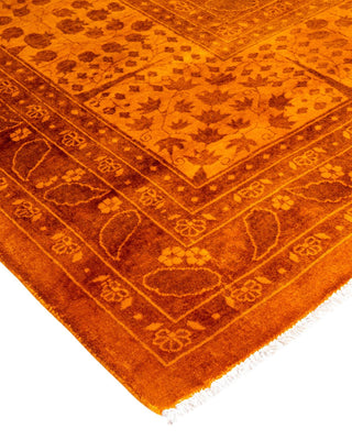 Fine Vibrance, One-of-a-Kind Hand-Knotted Area Rug - Gold, 8' 3" x 10' 3" - Solo Rugs