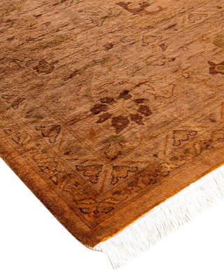 Fine Vibrance, One-of-a-Kind Hand-Knotted Area Rug - Gold, 9' 2" x 11' 10" - Solo Rugs