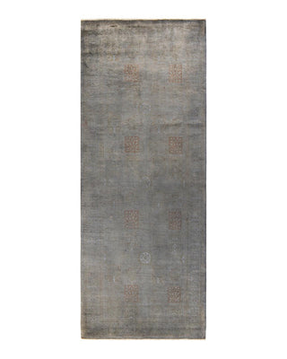 Fine Vibrance, One-of-a-Kind Hand-Knotted Area Rug - Gray, 4' 0" x 10' 7" - Solo Rugs