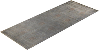 Fine Vibrance, One-of-a-Kind Hand-Knotted Area Rug - Gray, 4' 0" x 10' 7" - Solo Rugs