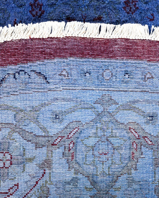 Fine Vibrance, One-of-a-Kind Hand-Knotted Area Rug - Gray, 6' 1" x 6' 3" - Solo Rugs