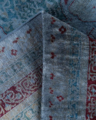 Fine Vibrance, One-of-a-Kind Hand-Knotted Area Rug - Gray, 6' 2" x 9' 0" - Solo Rugs