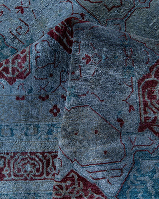 Fine Vibrance, One-of-a-Kind Hand-Knotted Area Rug - Gray, 6' 2" x 9' 0" - Solo Rugs