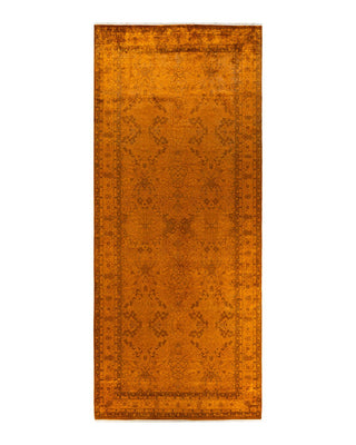 Fine Vibrance, One-of-a-Kind Hand-Knotted Area Rug - Gray, 6' 3" x 14' 9" - Solo Rugs