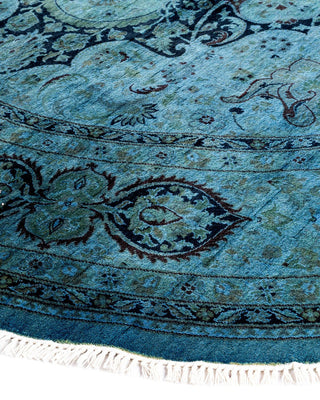 Fine Vibrance, One-of-a-Kind Hand-Knotted Area Rug - Gray, 7' 1" x 7' 1" - Solo Rugs